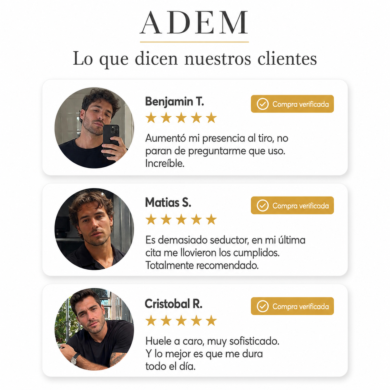 Testimonios de clientes Magnético