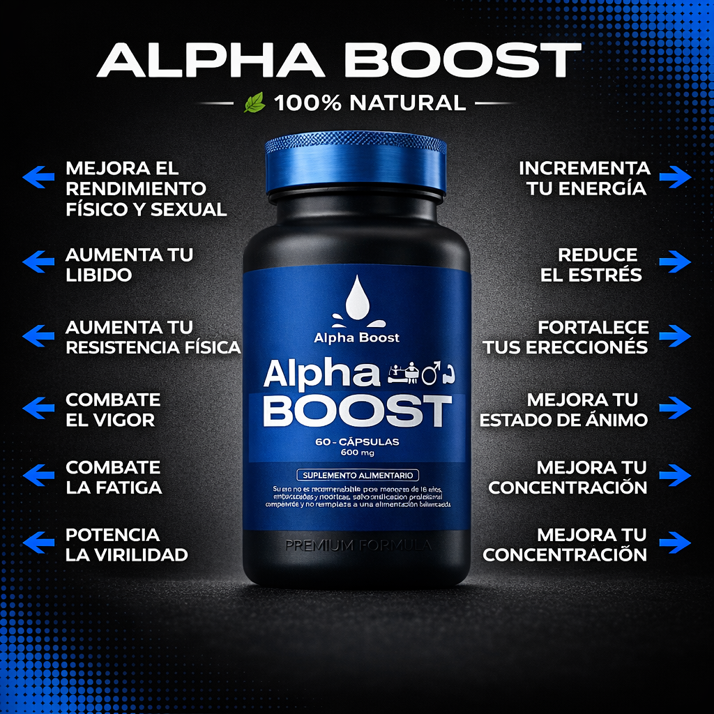 Alpha Boost™- Mejora el rendimiento físico y sexual.