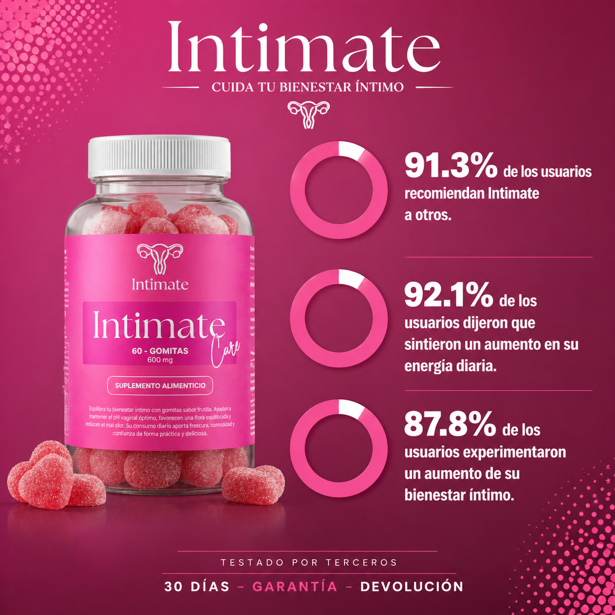 Intimate™ - Elimina el mal olor Vaginal y regula el Ph.