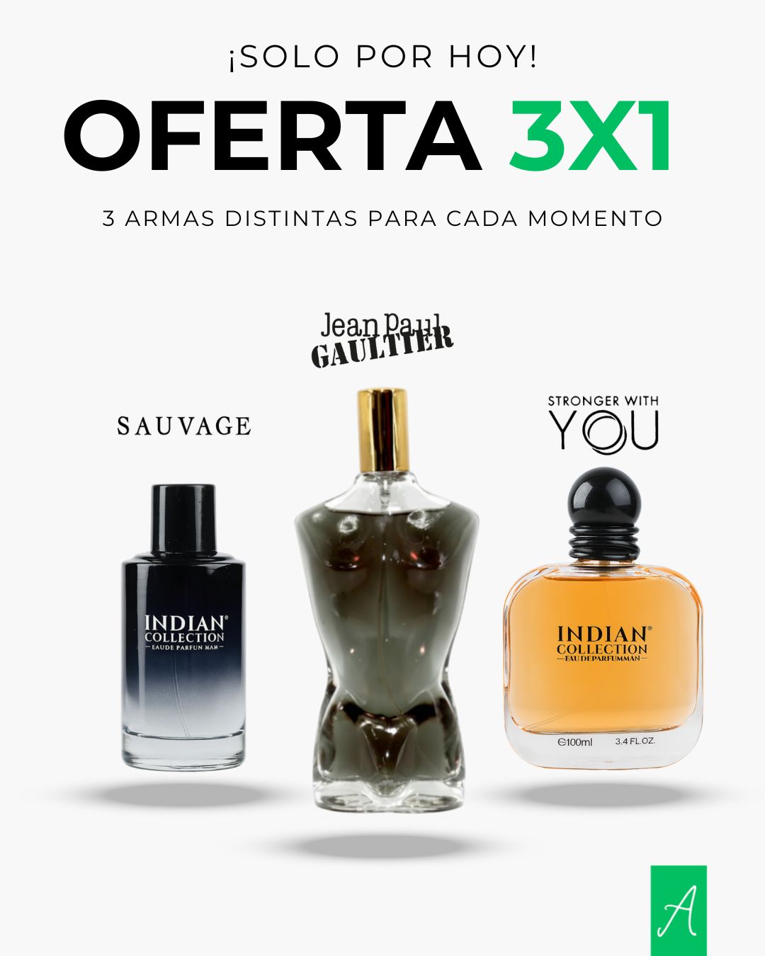 IMPERDIBLE PACK 3x1 PERFUMES 100ML EDT