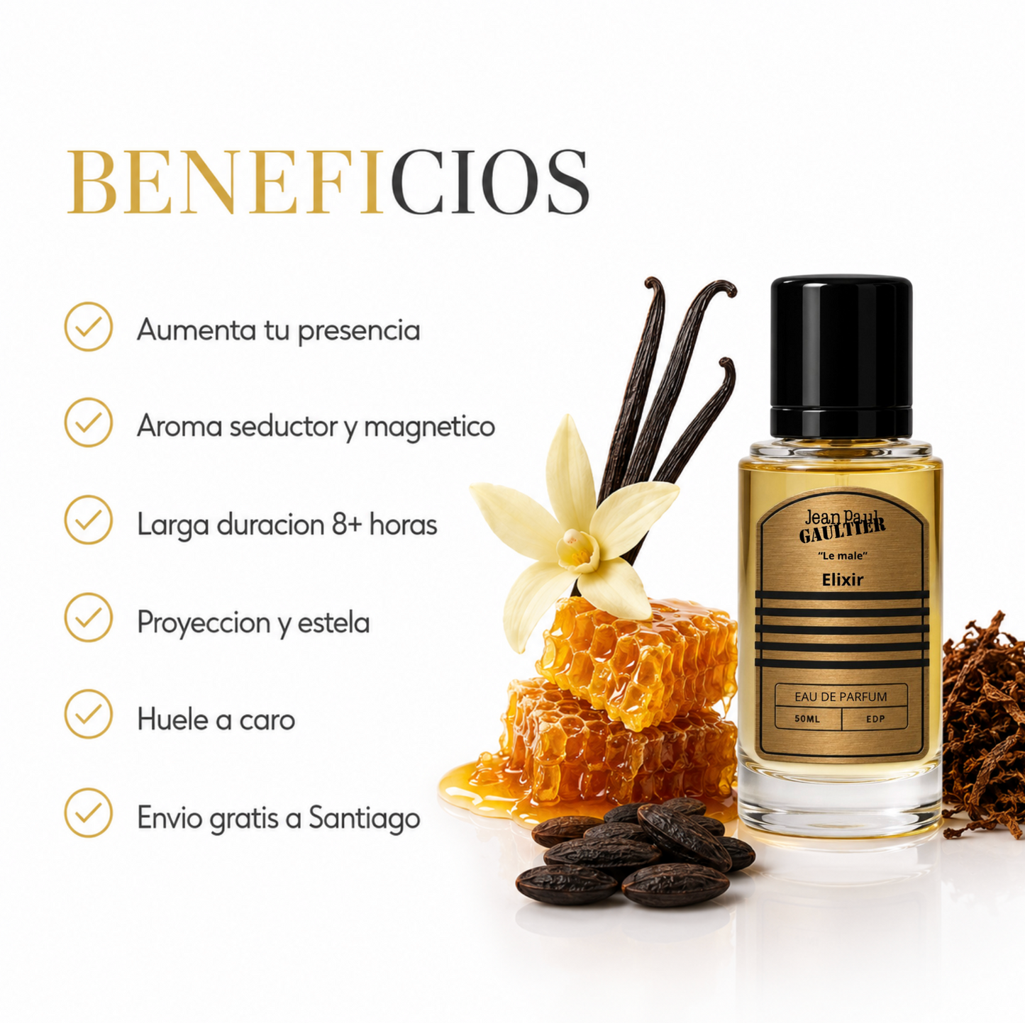 LE MALE ELIXIR EDP 50ML - Incluye dispensador 5 ML de regalo