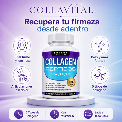COLLAVITAL Multi Colágeno 5 en 1 - firmeza desde adentro