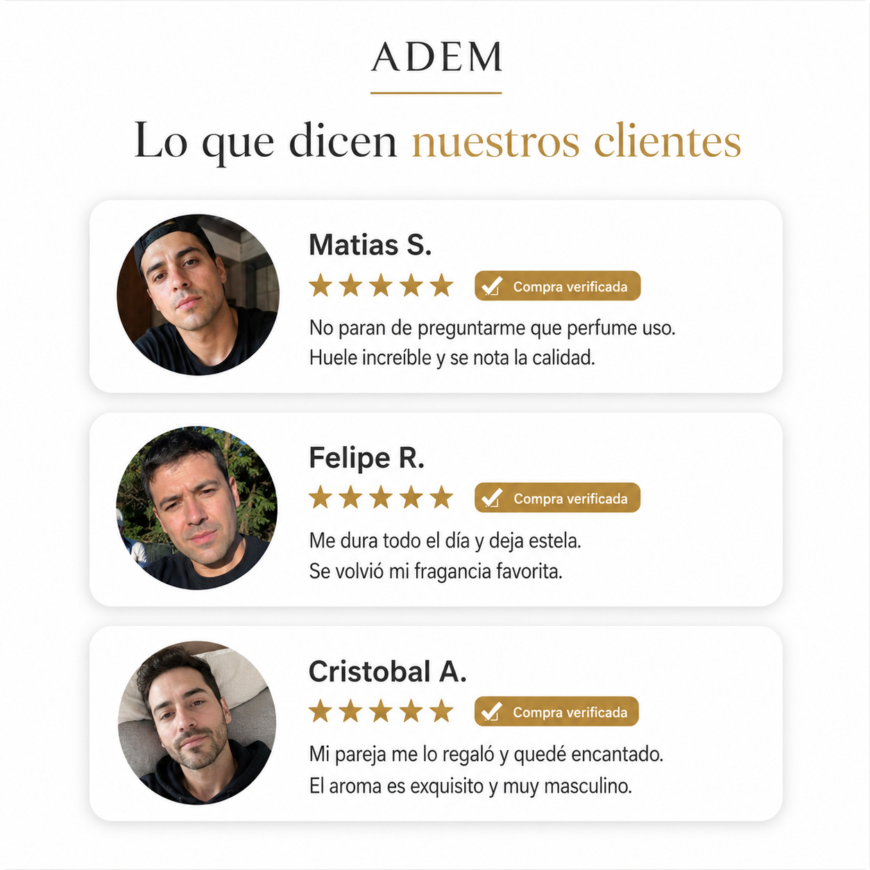 Testimonios Cómplice Intenso